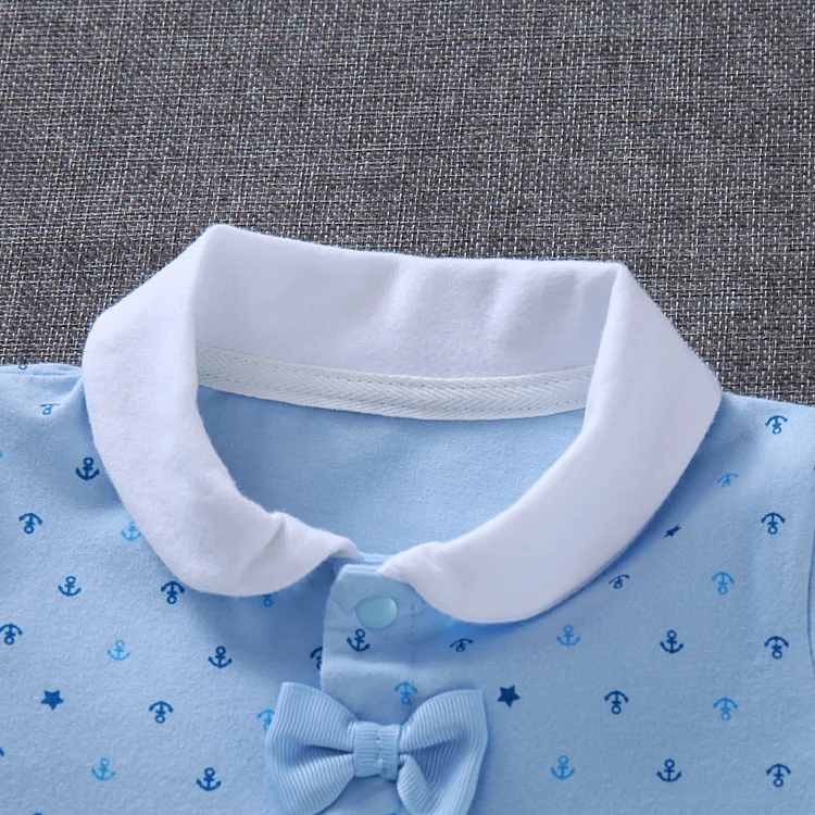 

Baby Clothes Pure Cotton Onesie Spring And Autumn Male Baby Gentleman Romper BABY'S FIRST Month Crawling Clothes Hold Clothing 0