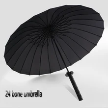 Японский самурайский меч длинная ручка зонтик солнцезащитный водонепроницаемый Зонт Полуавтоматический зонт 8-24K Сильный ветрозащитный umbзон