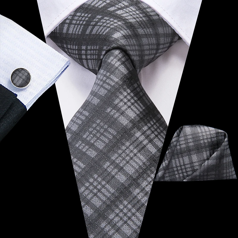 SN-3205 Hi-Tie, Новое поступление, Цветочные Галстуки для мужчин, черный шелковый галстук и карманный квадратный набор, мужские галстуки, модные галстуки Corbatas Para Hombre SN-3030 - Цвет: SN-3205