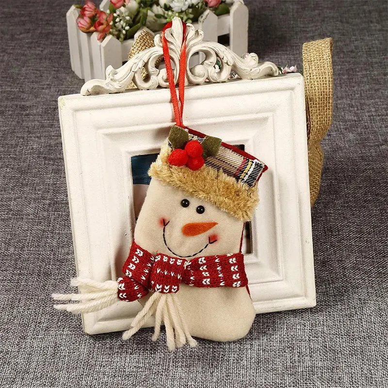 Christmas Decoration Socks Gift Bags Snowman Christmas Home Creative Candy Bag