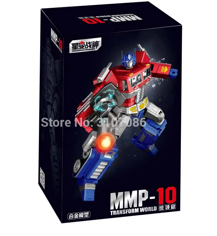 YX трансформация MPP10 OP Commander mpp-10 mmp10 mmp-10 сплав глаз светильник негабаритных фигурка Робот Игрушки - Цвет: Red Retail Box