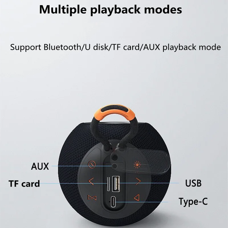 Outdoor Portable IPX6 Waterproof Mini Bluetooth Speaker Lasting Playing  Time Car Desktop TWS TF USB Computer Audio Subwoofer - AliExpress