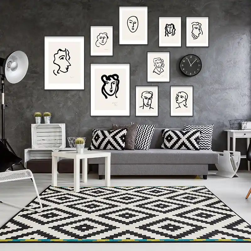 Poster De Bocetos De Linea De Retratos Modernos Retro Vintage E Impresiones En Lienzo Para Decoracion Del Hogar Decoracion Para Sala De Estar Pintura Y Caligrafia Aliexpress