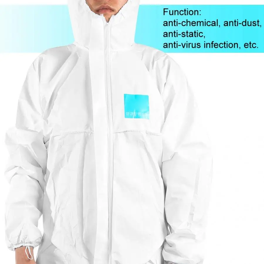 Комбинезон с капюшоном, защитный костюм для защиты от пыли, защитная одежда для спецодежды, защитный костюм
