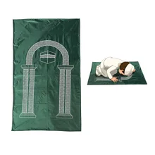 Slamic портативный мусульманский коврик для молитв Sajadah ковер шениль тканый вышитый ковер дорожный подарок декоративный ковер