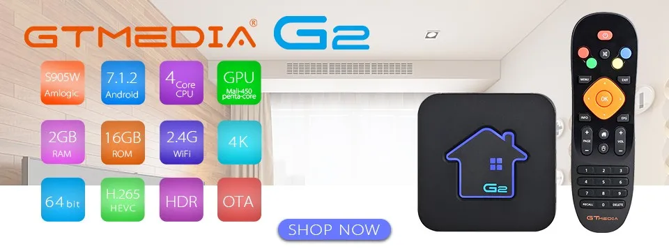 GTMEDIA GTS Android 6,0 Smart tv Box 2 ГБ 8 ГБ S905D 4 ядра Wifi 4K 3D телеприставка Google Play YouTube Netflix Мультимедийный проигрыватель с IPTV