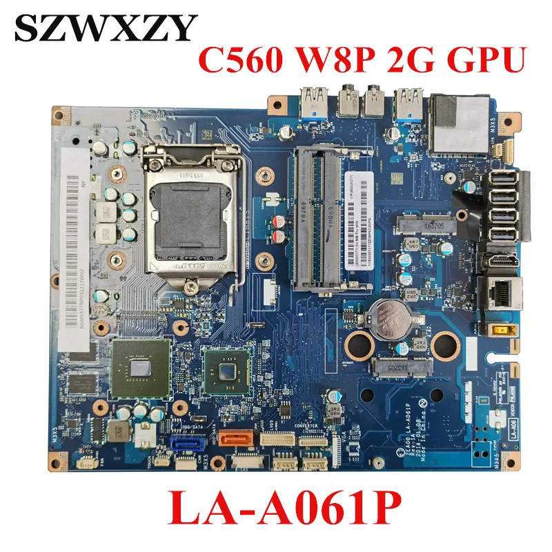 Материнская плата для Lenovo C560 AIO материнская 90005377 с 2G GPU HDMI CIH81S LA-A061P | Компьютеры и