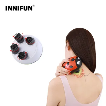 

Electric Massager Body Massage Head Foot Shoulder Arm Abdomen Leg Massage Tool Beetle Shape Funny Portable Massager