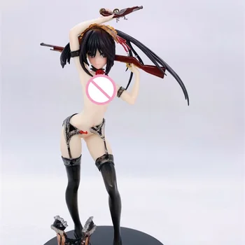 

Sexy Anime Date A Live Tokisaki Kurumi Nightmare Two Guns Ver PVC Action Figure Collectible Model doll toy 24cm Decoration