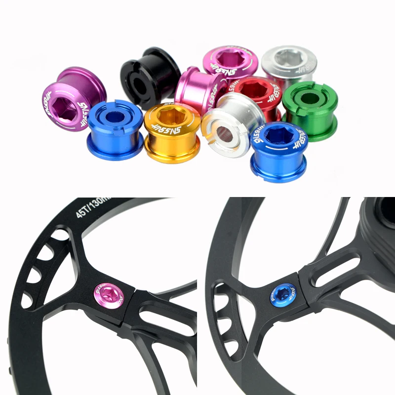 Mtb Bike Screw Bolt Colorful Crank Screw Chain Ring Bolt Crank Arms For
