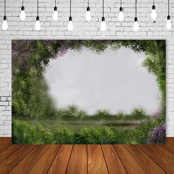 

Green flowers photography backdrops text photo backdrop photographic background photocall party decorations 1143