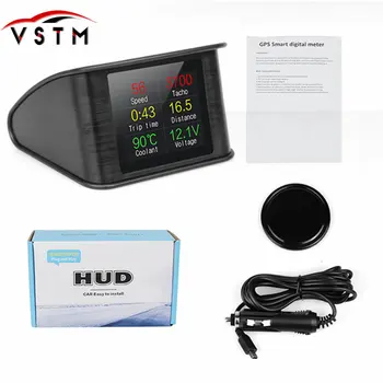 

T600 Universal Car Head Up Display Digital GPS Speedometer Smart Automobile Speed Monitor Show Voltage Driving Direction HUD