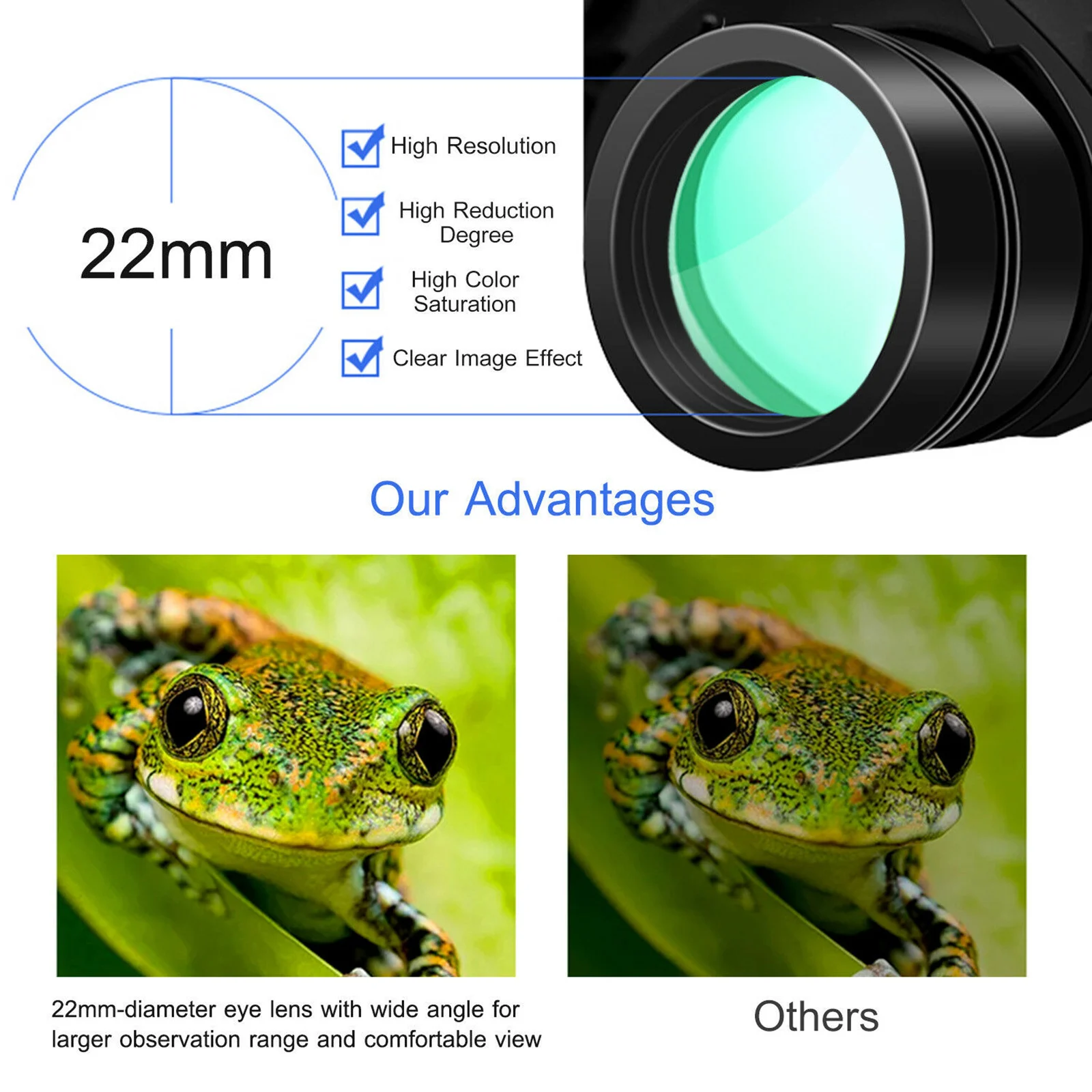 20x50 High Power Binoculars Day/Night Optics Hunting Camping Waterproof Binocular Bird Watching Sports Scope