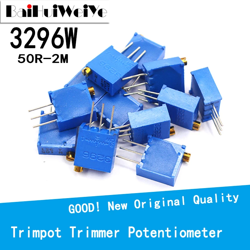 20 Pezzi 3296 3296x Trimpot Potenziometro Trimmer 50 100 200 - Foto 7