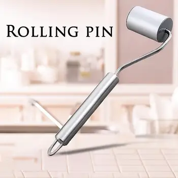 

Stainless Steel Rolling Pin Pastry Pizza Fondant Bakers Roller Metal Kitchen Utensils Ideal for Baking Dough Pizza Pie Cookies 1