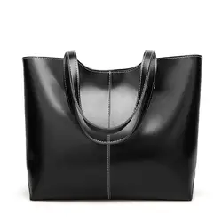 2019 летняя новая стильная простая женская сумка в европейском и американском стиле, модная сумка Большая вместительная сумка на плечо