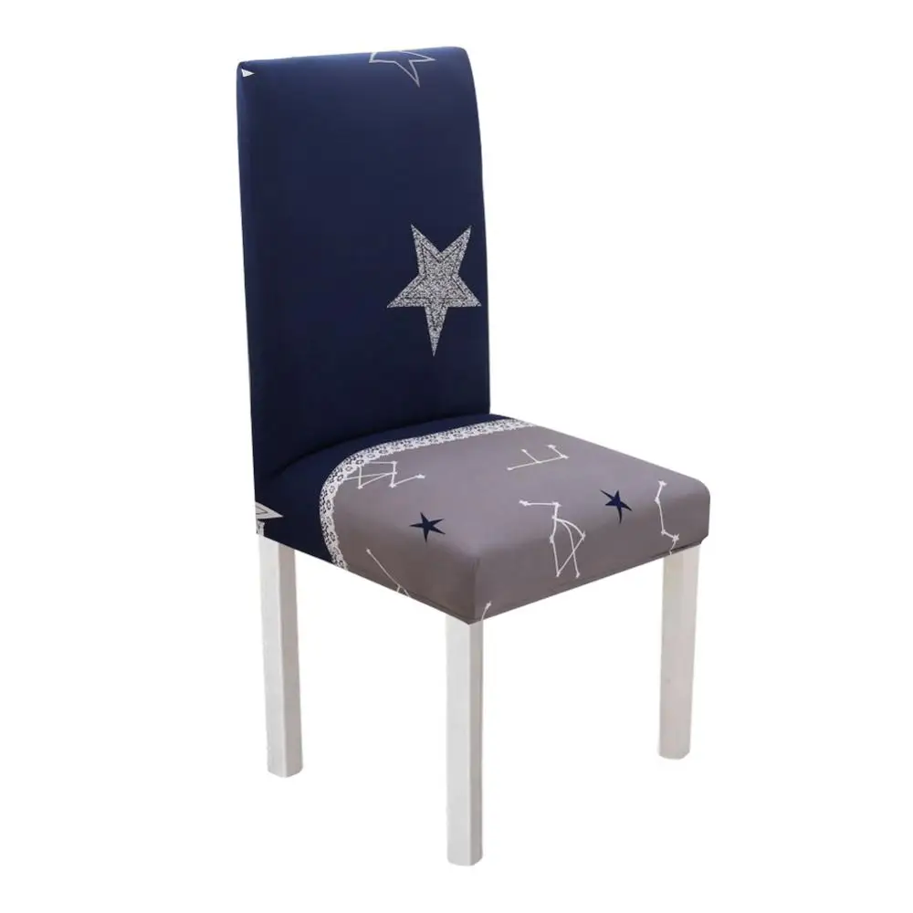 Meijuner чехол для кресла спандекс Чехол для стула эластичный цветочный принт нескользящий стул съемные сиденья для гостиницы столовой - Цвет: A