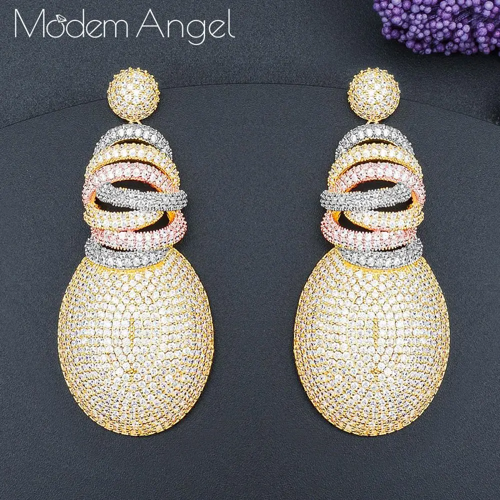 ModemAngel известный бренд диск шары класса люкс в нигерийском стиле серьги dubai