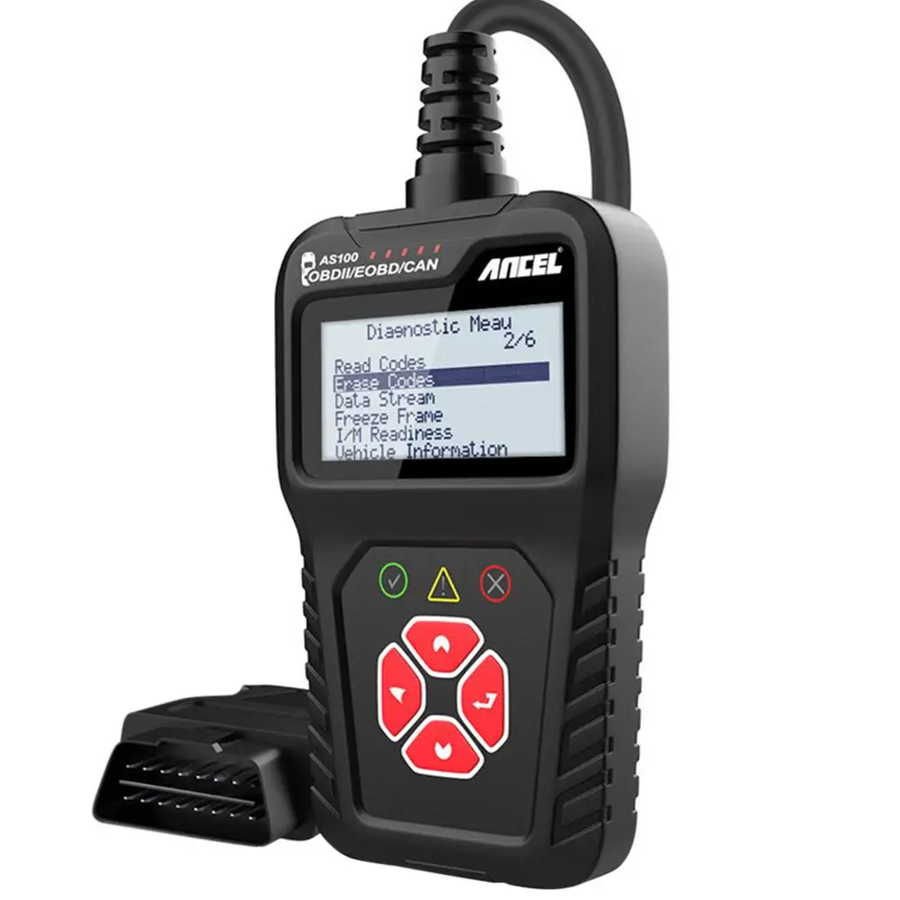 Инструмент для диагностики автомобиля Ancel AS100 Obd2 ELM327 сканер неисправностей