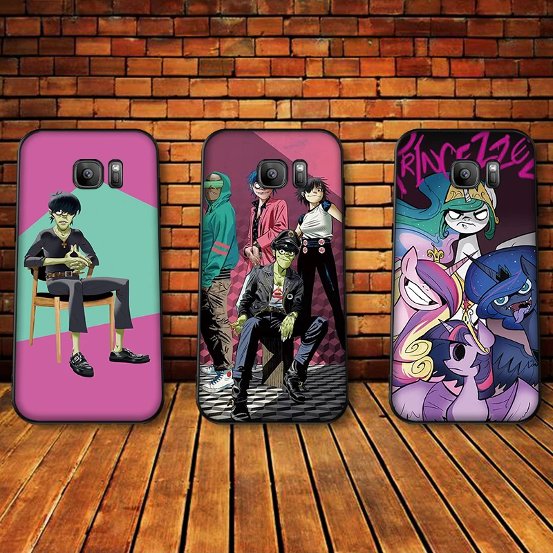 Gorillaz Группа мягкий силиконовый чехол для телефона Samsung Galaxy S6 S8 край S7 S9 плюс S10 S10E
