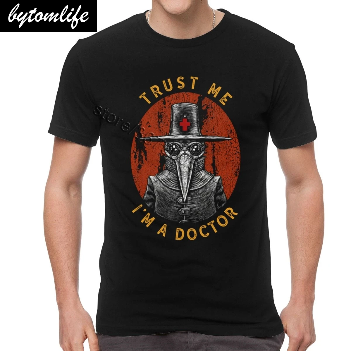 Смешная Мужская хлопковая футболка с надписью Humor Trust Me I'm A Doctor в стиле