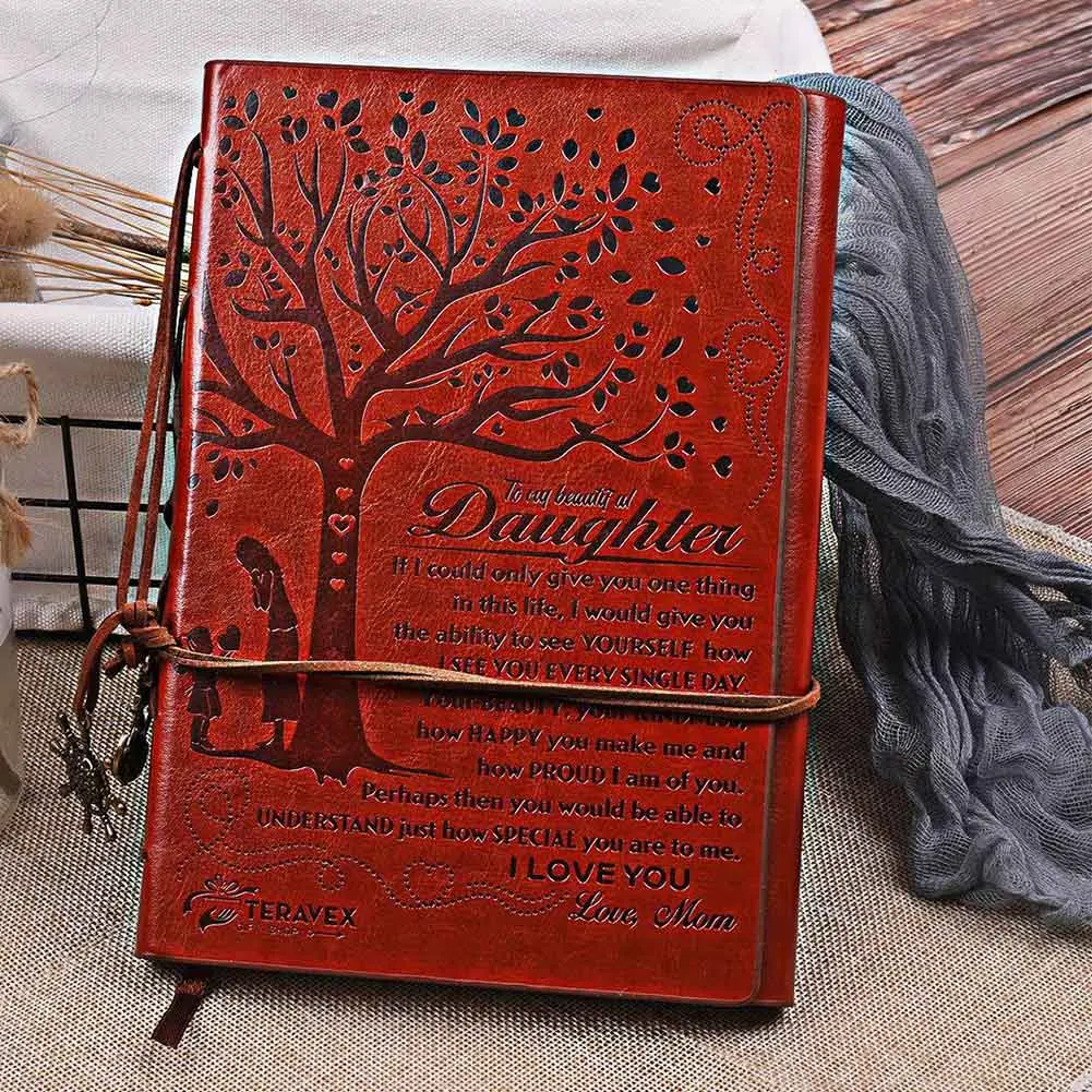 

Journal Diary Travel Notepad PU Cover Vintage Blank Jotter Notebook Gift Retro With String Loose-Leaf Stationery Writing