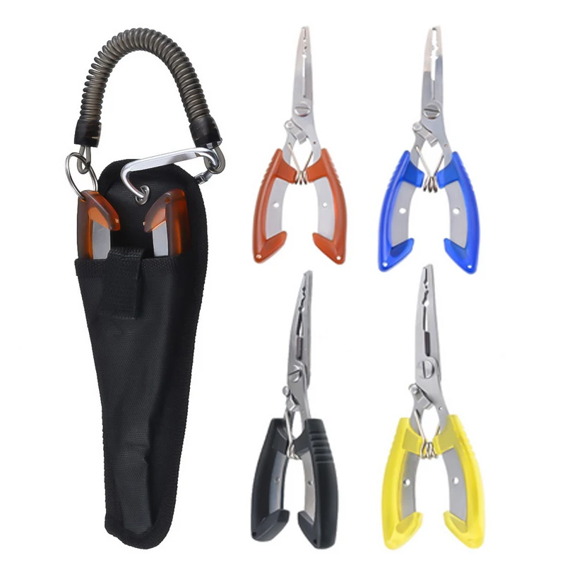 1pc Stainless Steel Curved Nose Fishing Pliers Braid Cutters Scissors Multifunction Tool Small Fish Hook Remover | Инструменты