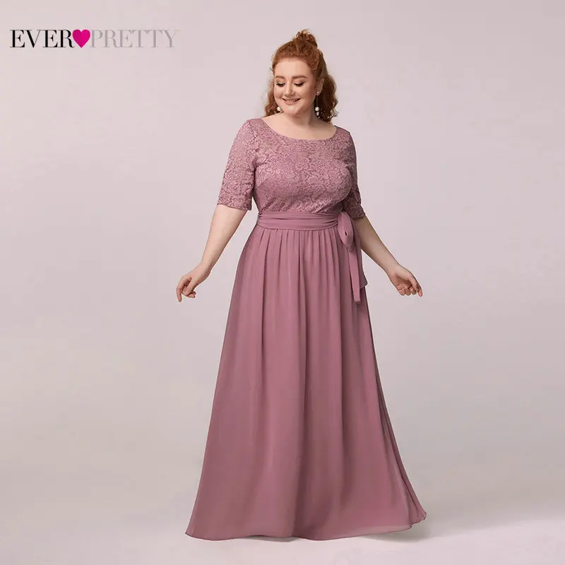 Кружевные вечерние платья для женщин Ever Pretty недорогое длинное платье А-силуэта с
