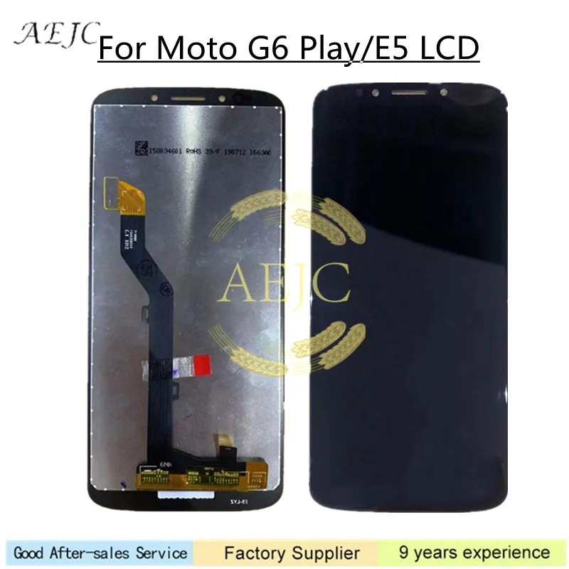 For Motorola G6 Play XT1922 XT-1922 LCD Display Touch Screen Digitizer Assembly Moto E5 5.7&quot | Мобильные телефоны и