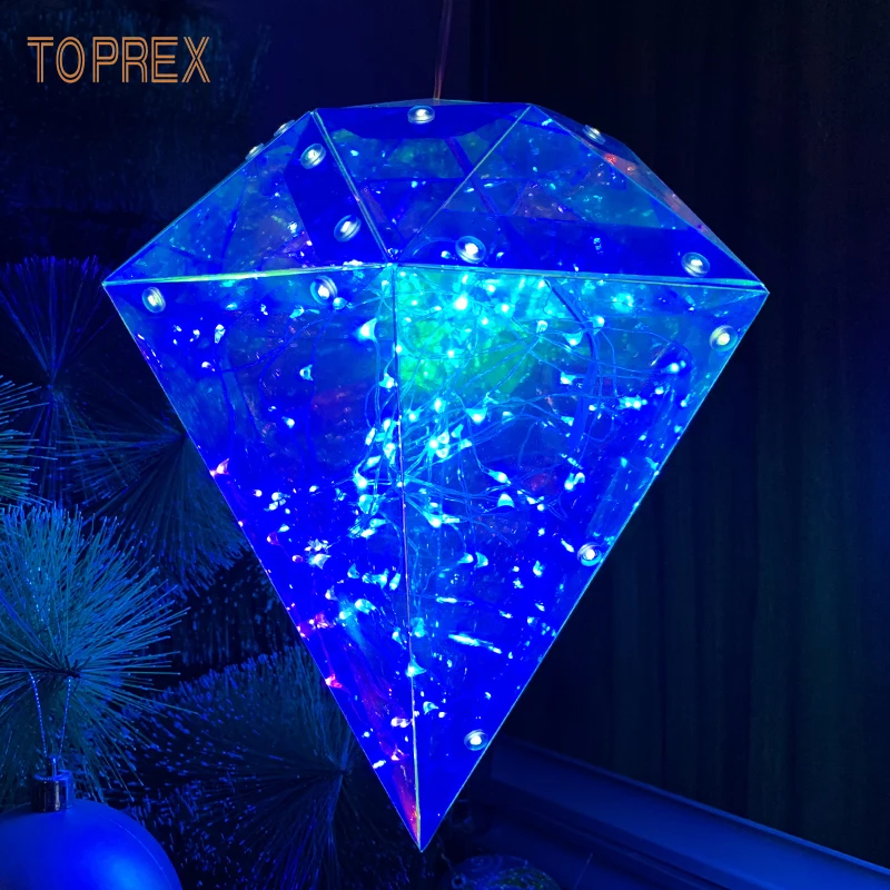 Topex 22 см x 20 см Мечта Цвет Алмаз светодиодный светильник украшение Рождественский светильник Открытый Сказочный светильник s свадебное украшение