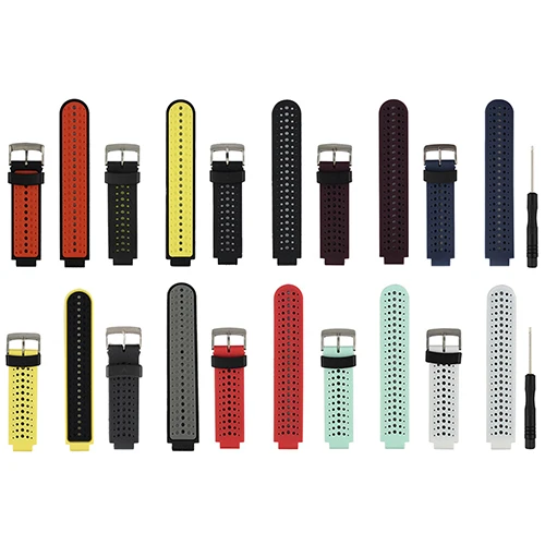 Ремешок силиконовый для смарт-часов Garmin Forerunner 235/230/620/630/735XT/235Lite | Наручные часы
