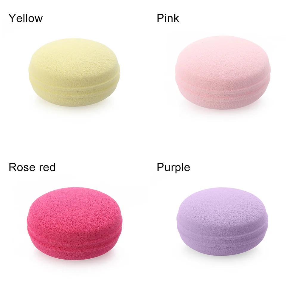 1 шт. макияж Macaron спонж пуховка для лица BB крем косметика мягкая влажная сухая