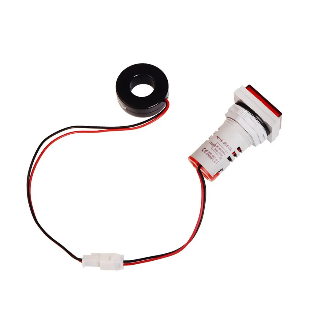 Red 1 Size SINOTIMER Digital AC Voltmeter Ammeter 50-600V 100A 22mmLED Current Indicator Voltage Meter Mini Volt Amp Tester Aquare Panel Red 1 Size SINOTIMER Digital AC Voltmeter Ammeter 50-600V 100A 22mmLED Current Indicator Voltage Meter Mini Volt Amp Tester Aquare Panel