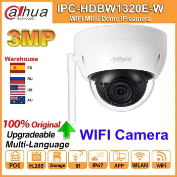 

Dahua Original 3MP Network IP Camera WiFi IPC-HDBW1320E-W Wireless Mini Dome camera IR 30m CCTV Security Camera IP67 IK10