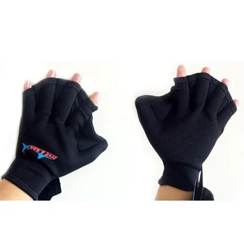 

3MM Sphere Webbed Swim Gloves Surfing Swimming Sports Paddle Training Finger- less Gloves GMT601