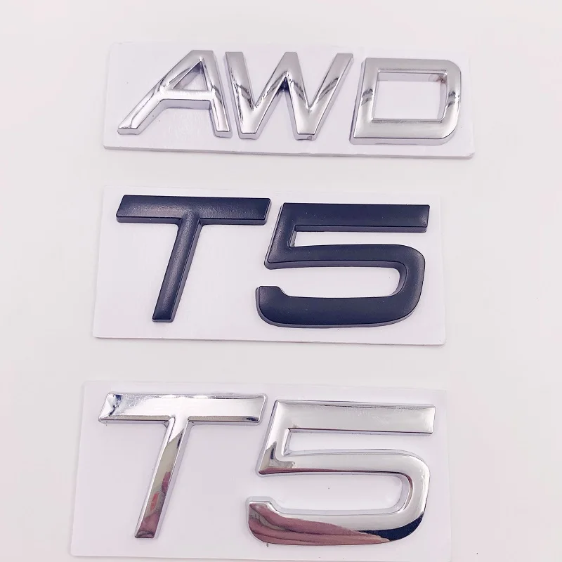 3D металлическая наклейка на автомобиль T5 T6 AWD буквы эмблема бейджи наклейки