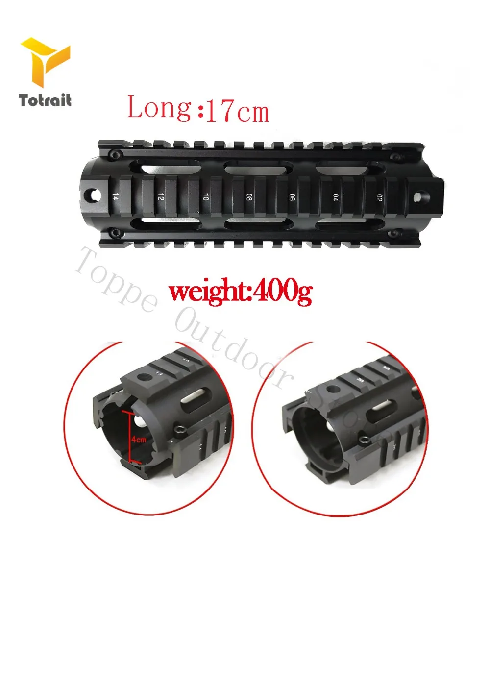 TOtrait 6,7 дюймов AR15 M4 Carbine Handguard страйкбол AR-15 RIS drop-in Quad Rail Mount Tactical Free Float Picatinny Handguard