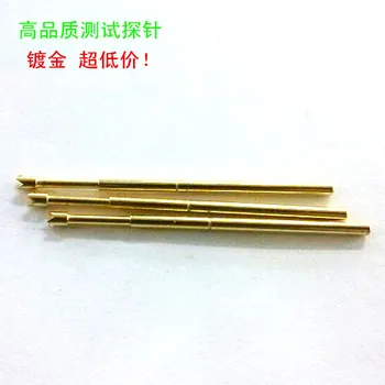 

100pcs Probe P100-Q2 Four-jaw Head PA Probe Test Needle 1.36 Thimble Spring Needle Gold-plated Spring Probe