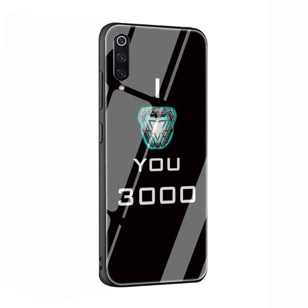 EWAU Marvel Железный человек I Love You 3000 закаленное стекло чехол для телефона для Xiaomi mi A1 A2 8 9 Красный mi 4X 6A Note 5 6 7 Pro F1 - Цвет: G7