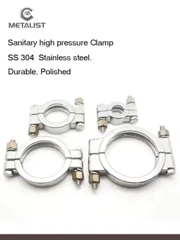 

METALIST 1.5" SS304 High Pressure/qualitu Tri clamp Sanitary Pipe Fitting for 50.5mm OD Ferrule fit 19-38mm OD pipe weld