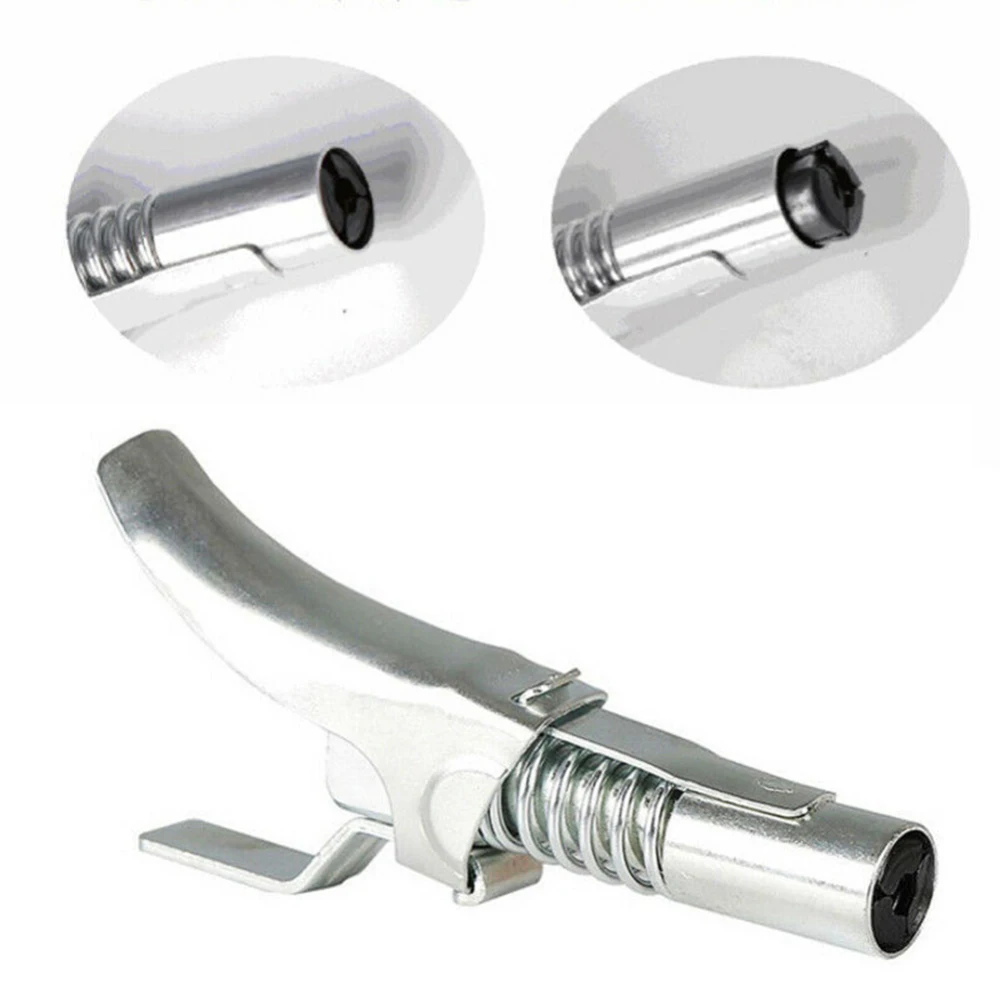 

High Pressure Oil Injector Quick Release Grease Coupler Lock On Coupling End 1/8" Outdoor Tools For Camping Hiking