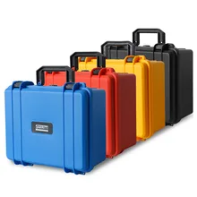 Boîte à outils de sécurité en plastique ABS, 280x240x130mm, mallette de rangement pour outils d'équipement, valise d'extérieur avec mousse à l'intérieur