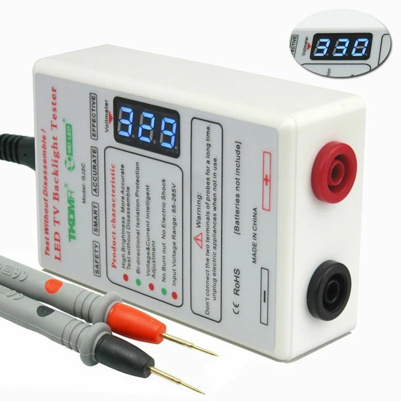 HOT-LCD тестер подсветки ТВ метр инструмент для ремонта лампы бусины SID GJ2C 0-300 В выход ЕС разъем