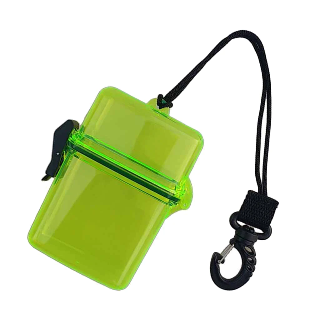 2Pcs Surf Scuba Diving Waterproof Dry Box Case for Money ID Cards License Keys for Water Sports