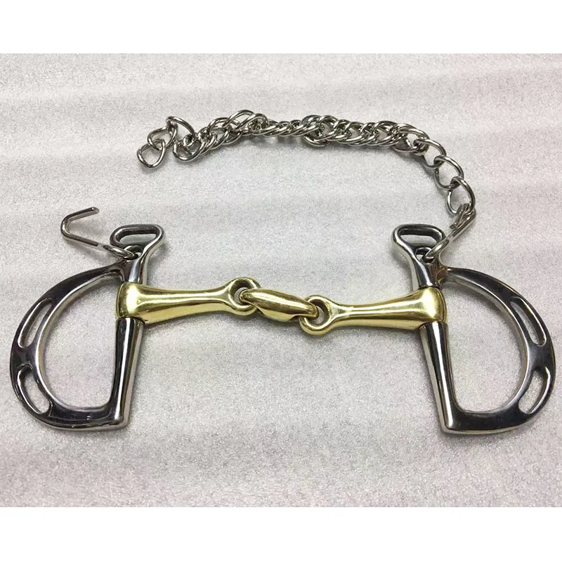Brand Stainless Steel 5" SS Kimberwicke Slotted Snaffle Bit Horse Tack D.A 