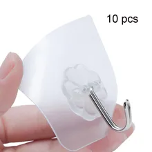 10Pcs прочная прозрачная крючки с присосками полотенце для ванной, кухни ткань для уборки вешалка домашние Ключи пальто ножницы Органайзер