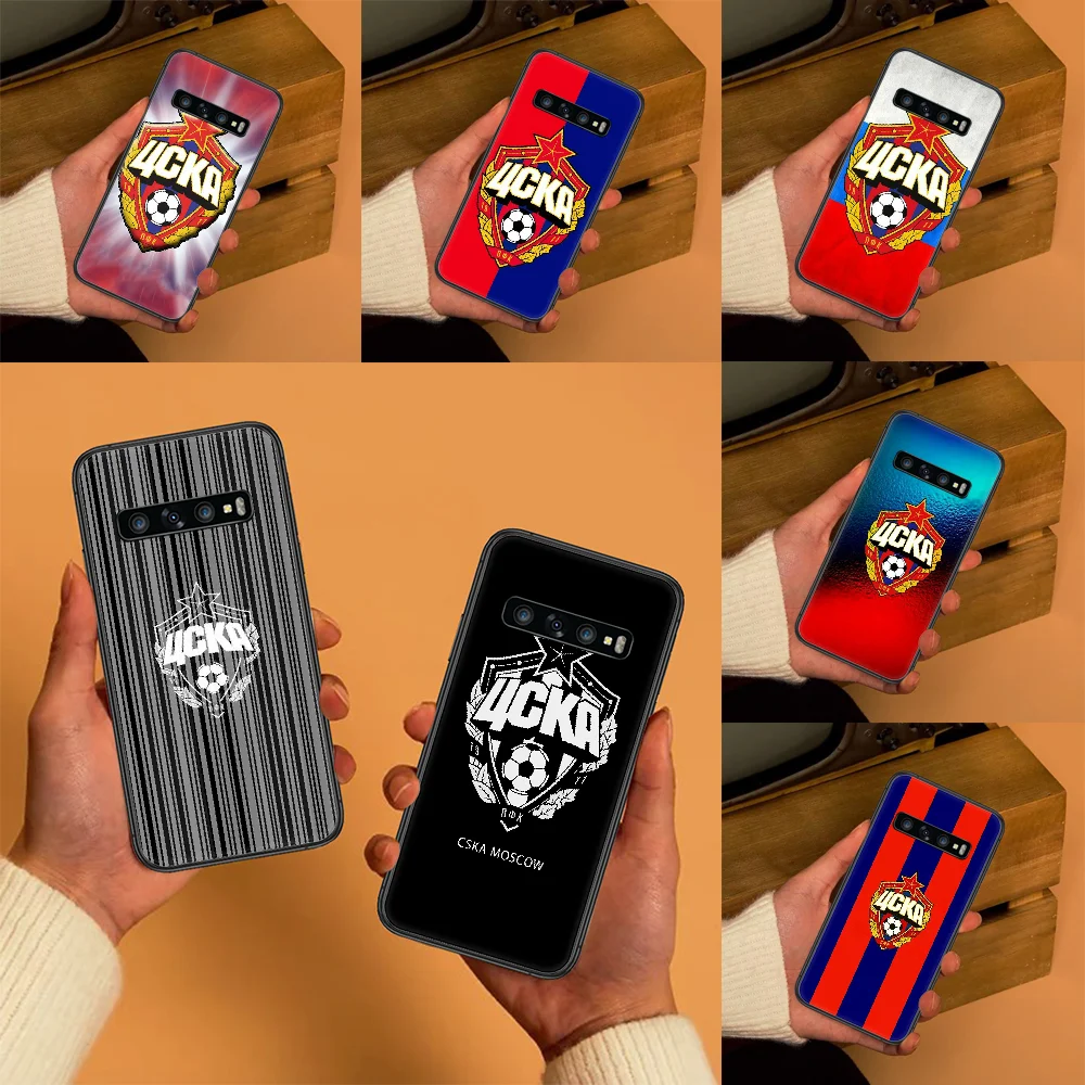 С логотипом футбольной команды ЦСКА чехол для телефона Samsung Galaxy Note 4 8 9 10 20 S8 S9 S10 S10E