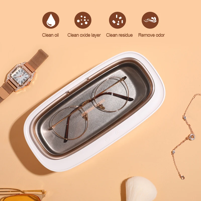 12V Portable Ultrasonic Cleaner Glasses Cleaning Machine 45kHz Jewelry Watch  Cleaner Personal Care Tool Cleaning Device 4 Mode - AliExpress