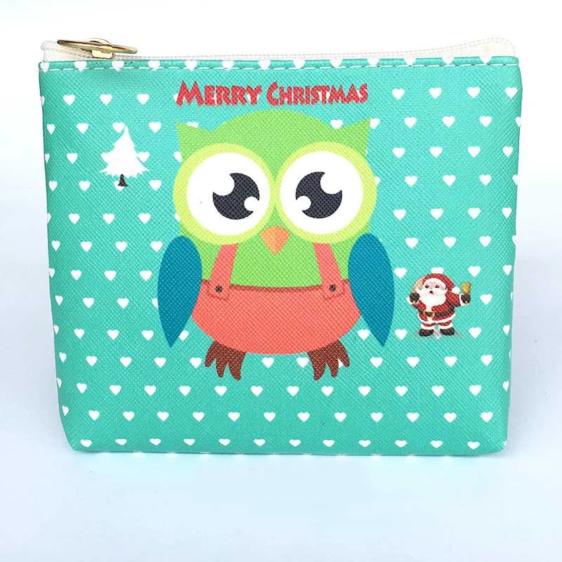 New Cute Flamingos Ethnic Style Grils Coin Purse Children PU Leather Zip Change Purse Women Wallet Animal Key Card Bag Kids Gift