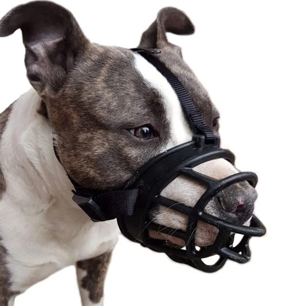 Comfy Soft Silicone Pet Dog Muzzle Breathable Basket Muzzles for Small Medium Large and X-Large Dogs Stop Biting Barking Chewing dog muzzle